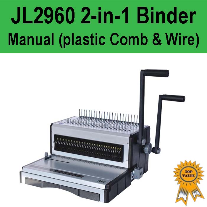 Manual 2in1 (Plastic Comb & Wire) Binder JL2960 Print Finishing